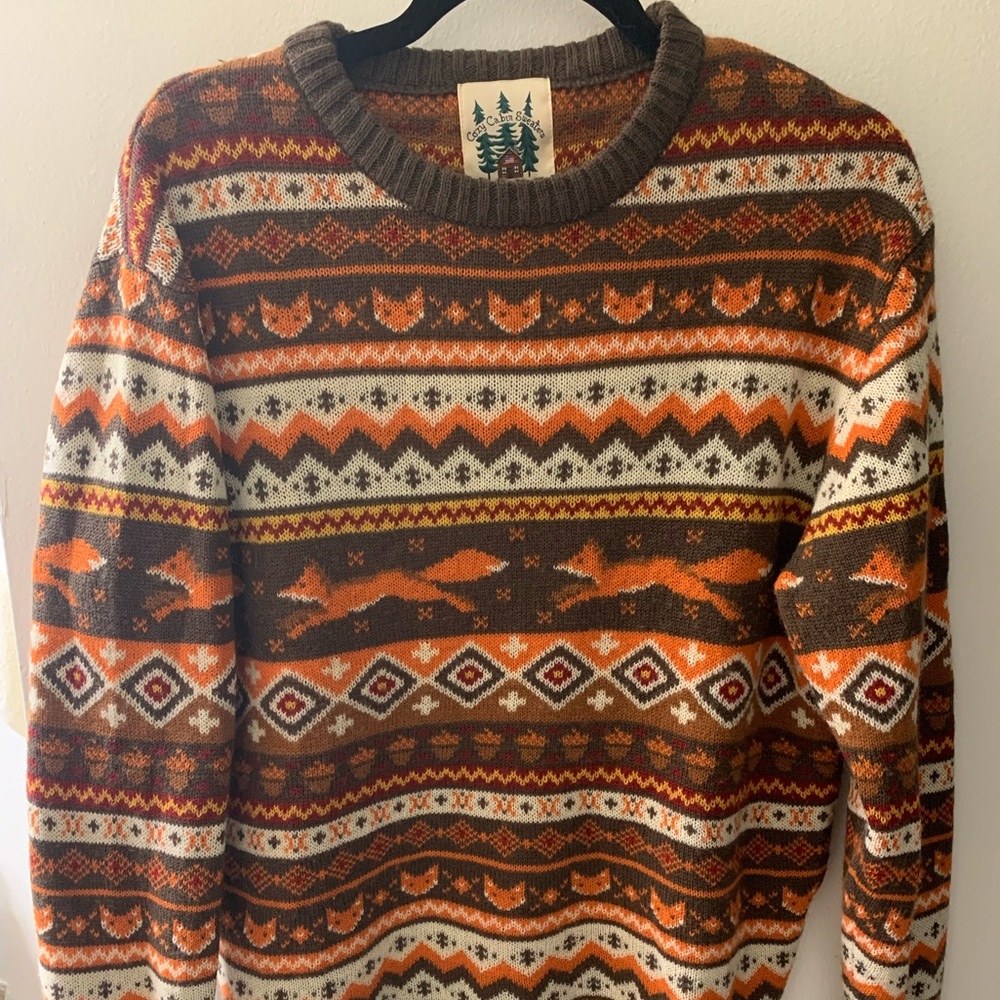 Kiel James Patrick Fantastic Fox Sweater RARE
